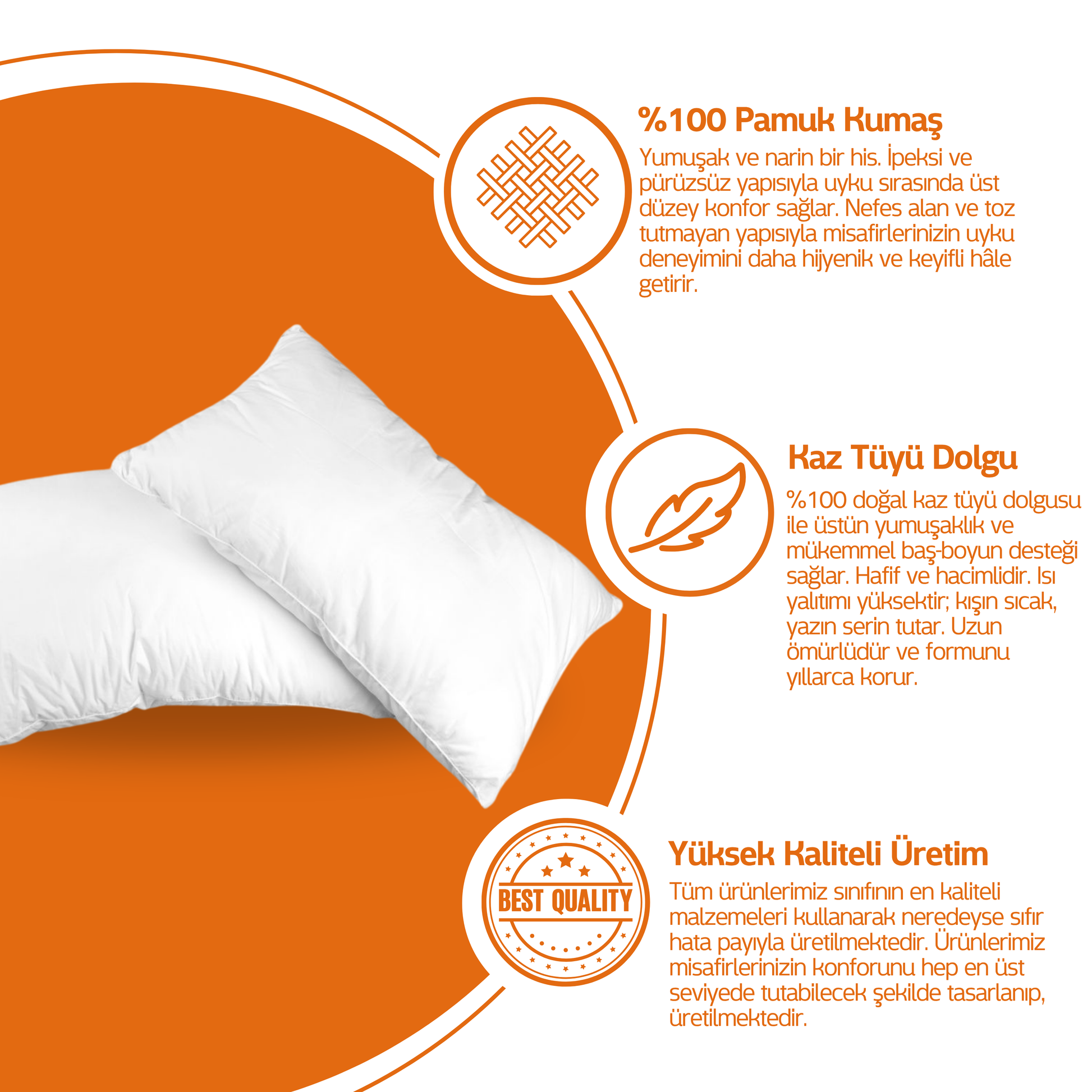Goose Feather Pillow 