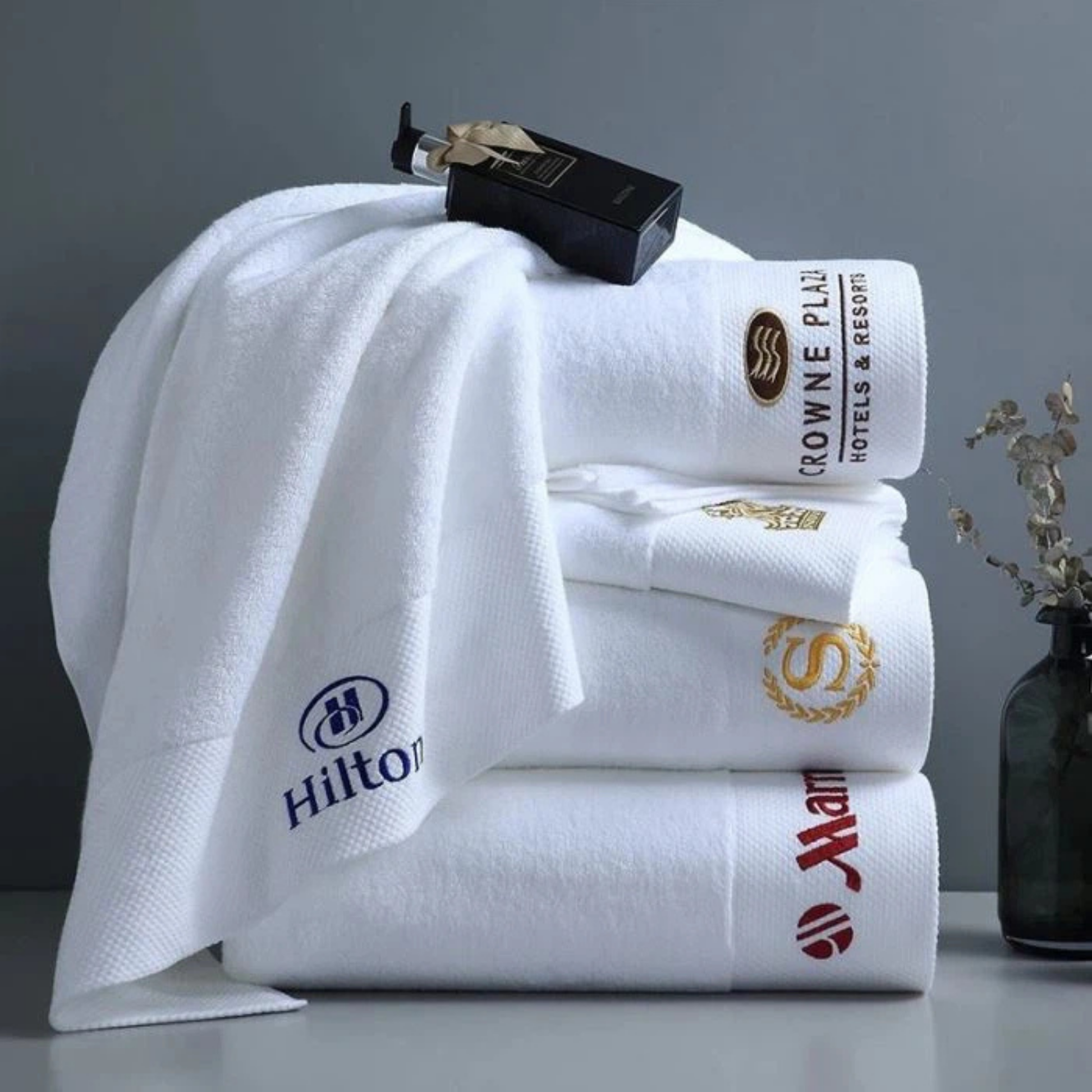 Logo Embroidered Bath Towel - Hotel Type - 70*140 cm
