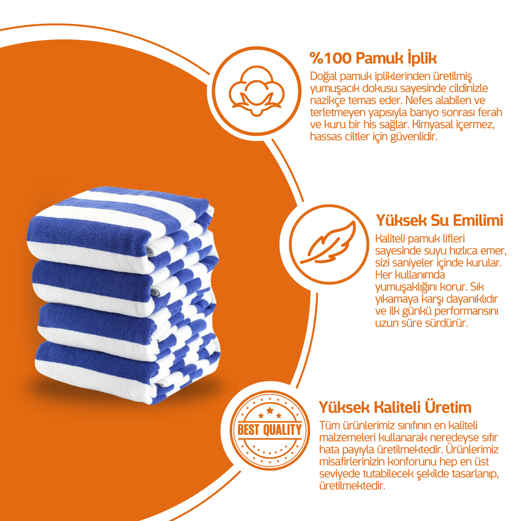 Bath Towel - Hotel Type - 90*150 cm 
