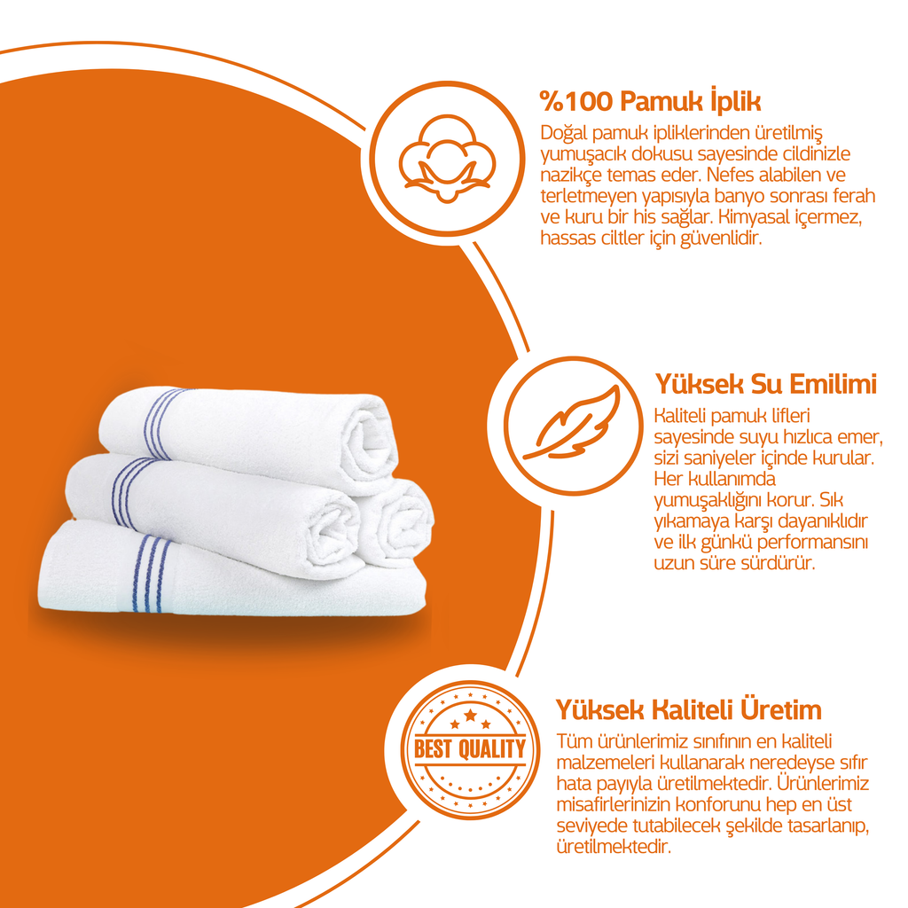 Bath Towel - Hotel Type - 90*150 cm 